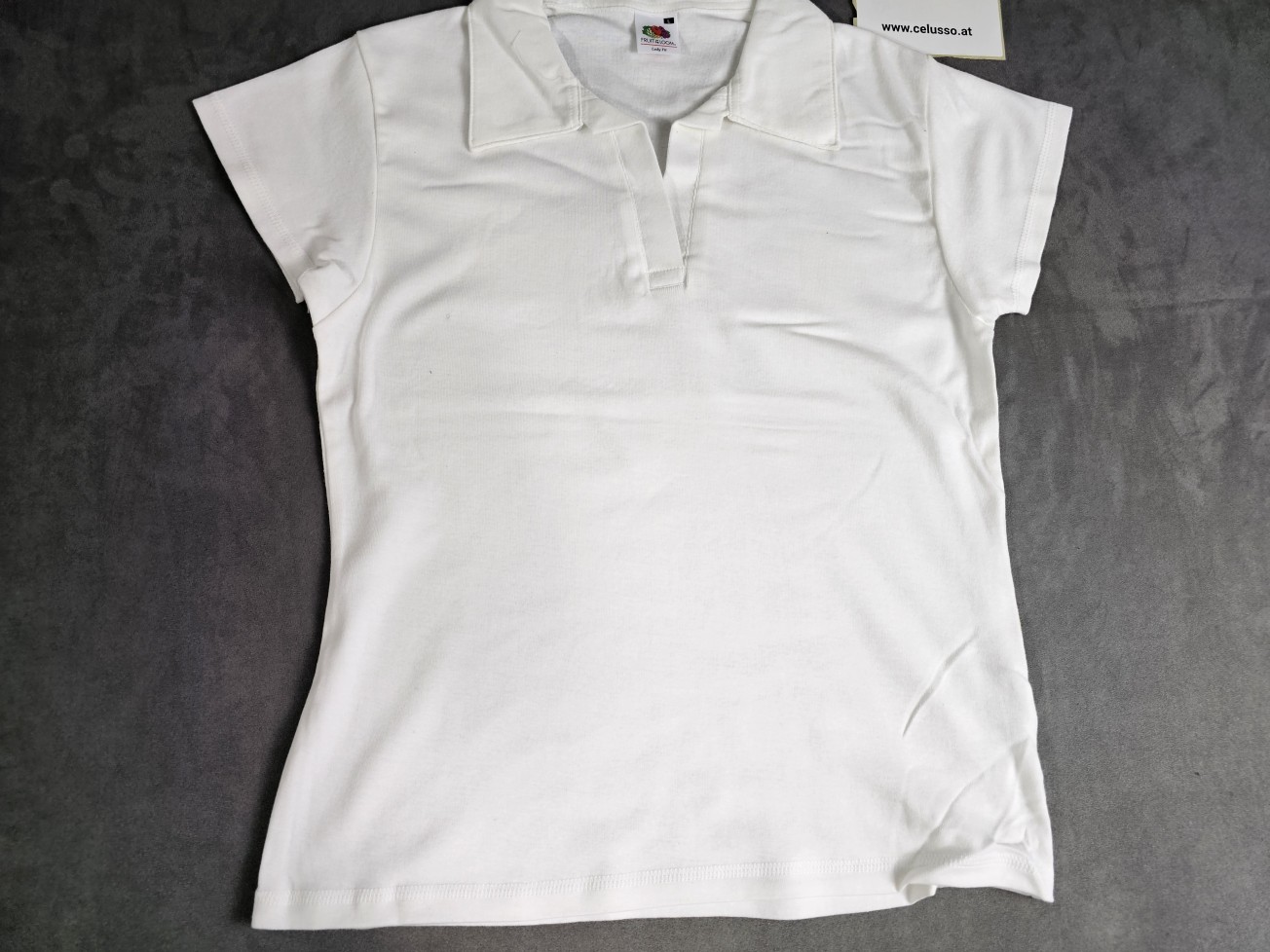 Fruit of the Loom Damen Polo T-Shirt Weiß Gr. M (Neu) – Bild 6