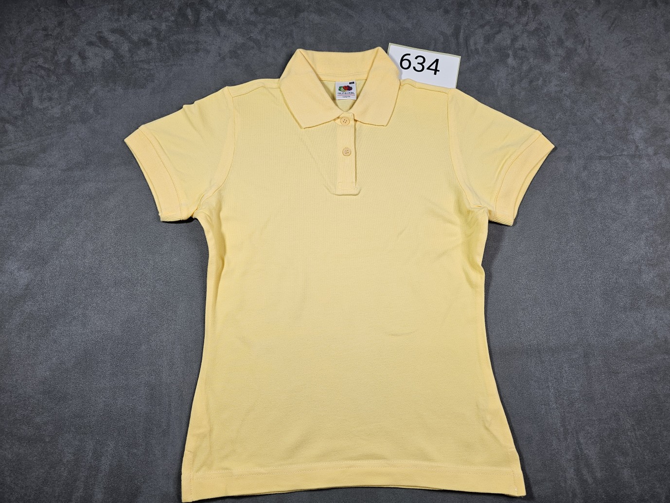 Fruit of the Loom Lady-Fit Poloshirt Light Gold – Größe XS – Bild 3
