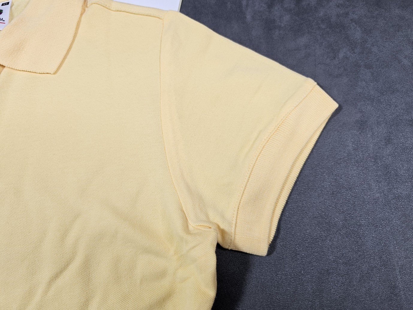 Fruit of the Loom Lady-Fit Poloshirt Light Gold – Größe XS – Bild 5