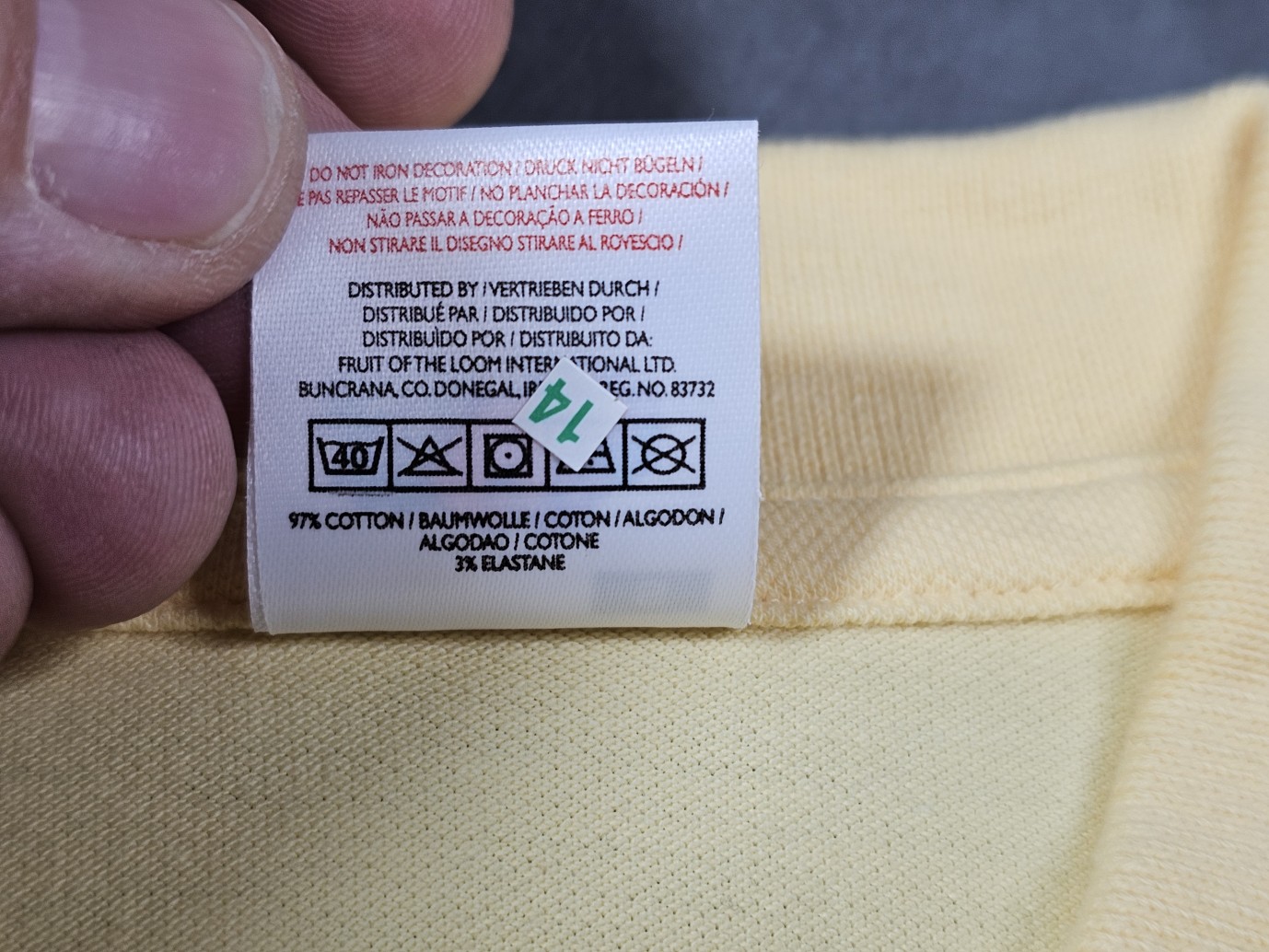 Fruit of the Loom Lady-Fit Poloshirt Light Gold – Größe S – Bild 6