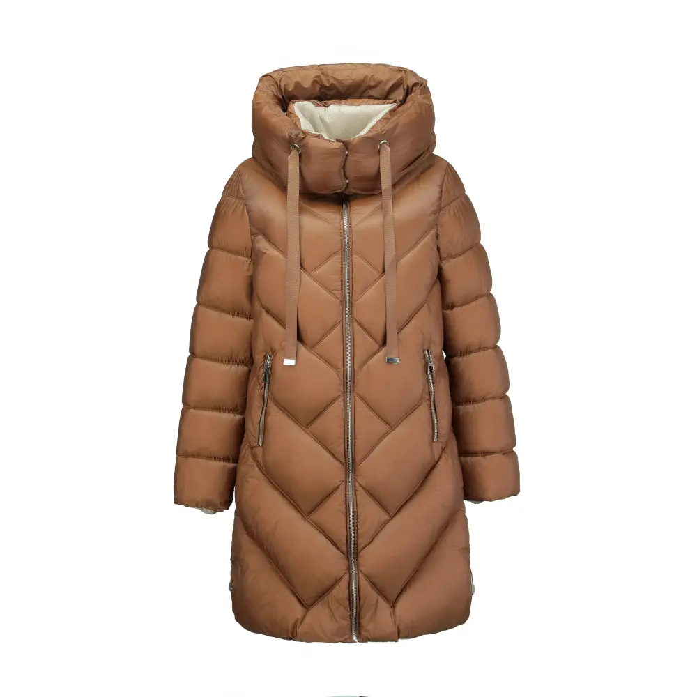 Celusso Damen Winter Steppmantel mit Kapuze – Warm, Elegant & Wasserabweisend NEU – Bild 6