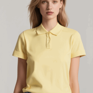 Fruit of the Loom Lady-Fit Poloshirt Light Gold – Größe XS