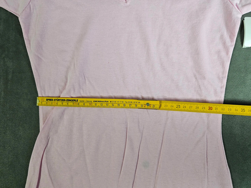 Fruit of the Loom Damen T-Shirt Lady Fit V-Neck Rosa Größe XS