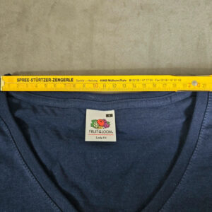 Fruit of the Loom Damen T-Shirt Lady Fit V-Neck Navy Größe S