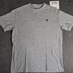 Timberland T-Shirt Grau Logo Print Relaxed Fit Größe S