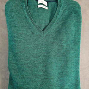 Esprit Herren Pullover L Grün V-Ausschnitt 100% Merinowolle | 119