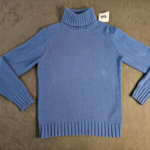 Marco Pecci Damen Rollkragenpullover Blau Größe 40 | 097