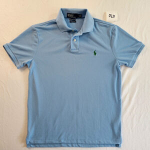 Ralph Lauren Earth Polo Herren Poloshirt M Blau Custom Slim Fit 020