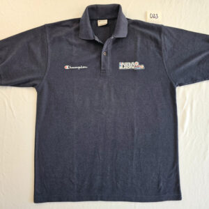Champion NBA Europe Live Tour Poloshirt L Schwarz Vintage EA Sports 023