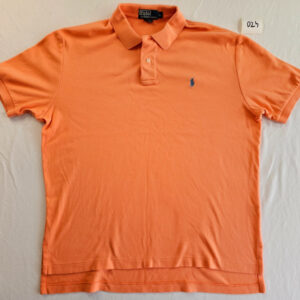 Ralph Lauren Herren Poloshirt L Orange Klassisch Kurzarm 024