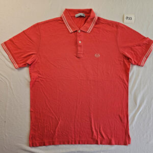 Sergio Tacchini Milano Poloshirt – Koralle – Vintage Look – Größe ca. M 033
