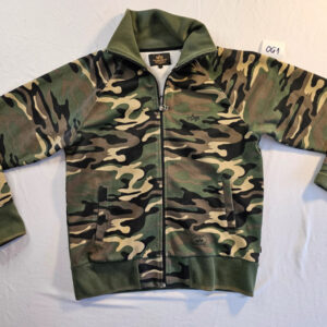 Alpha Industries Camo Jacke Größe L – Zipjacke mit Rückendruck