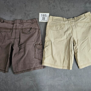 2 Stück Benger Sportswear Herren Cargo Shorts 2er Set Größe L (Braun/Beige) | 185