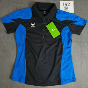 Erima Damen Poloshirt Schwarz/Blau Größe S Neu mit Etikett (Nr. 192)
