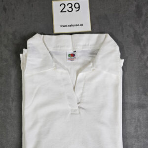 Fruit of the Loom Damen Polo T-Shirt Weiß Gr. M (Neu) | 239