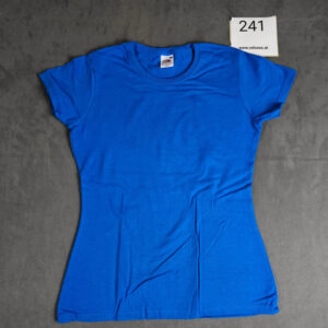 Fruit of the Loom Damen T-Shirt Lady Fit Blau Größe S