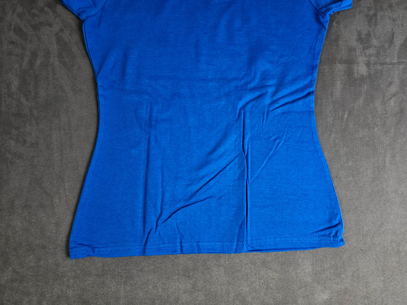 2 stück Fruit of the Loom Damen T-Shirt Lady Fit Blau Größe S