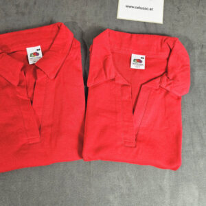 2 stück Fruit of the Loom Damen PoloShirt ROT Gr.XS (Neu) | 242