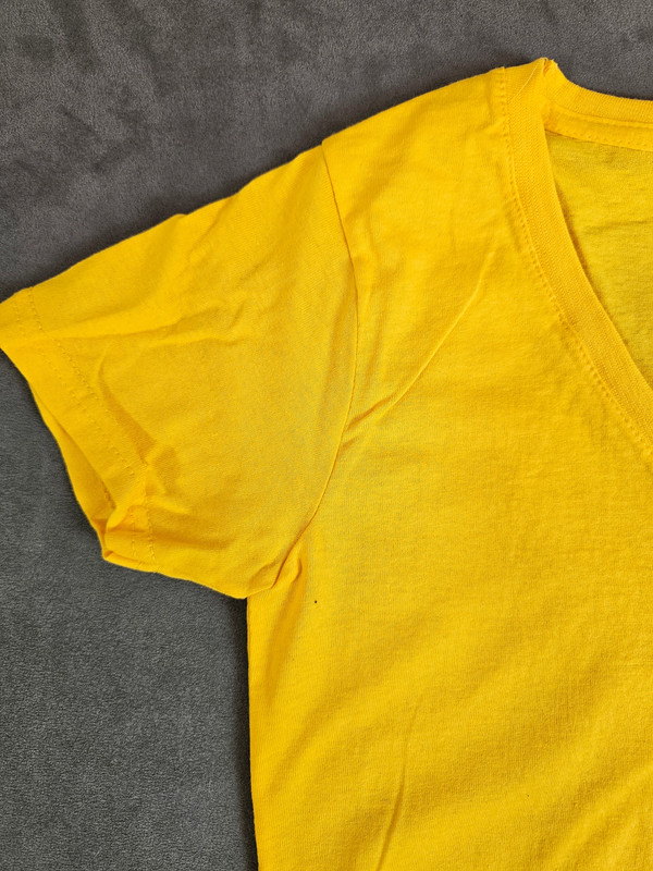 Fruit of the Loom Damen T-Shirt Gelb V-Neck Gr. S (NEU) | 243