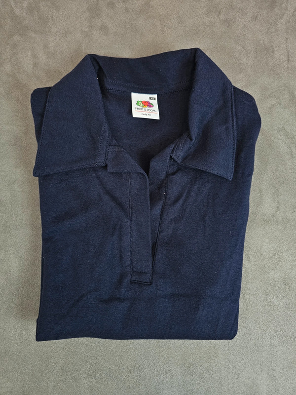Fruit of the Loom Damen Poloshirt XS Dunkelblau Kurzarm | 245