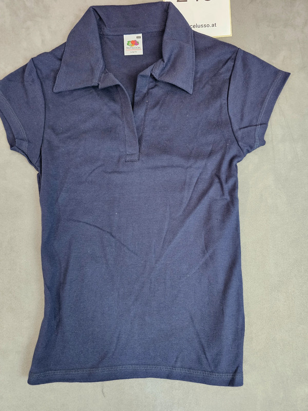 Fruit of the Loom Damen Poloshirt XS Dunkelblau Kurzarm | 245