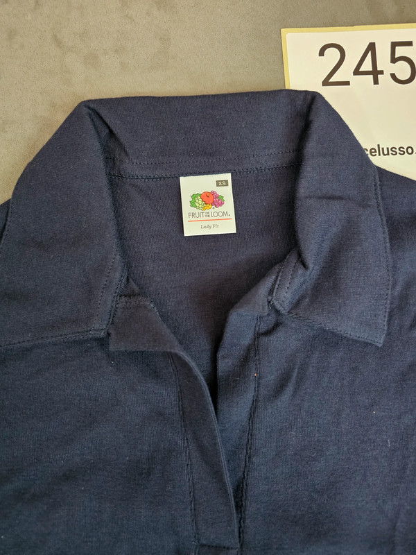 Fruit of the Loom Damen Poloshirt XS Dunkelblau Kurzarm | 245