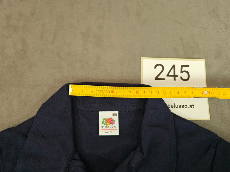 Fruit of the Loom Damen Poloshirt XS Dunkelblau Kurzarm | 245
