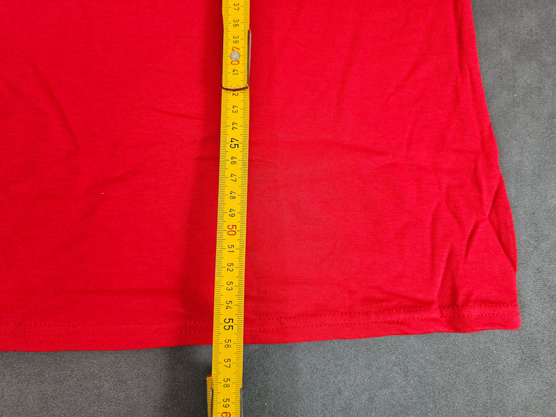 Fruit of the Loom Lady-Fit V-Neck T-Shirt – Red – XS |248