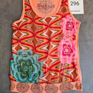 Desigual Damen Top – Buntes Blumenmuster mit Pailletten – Größe ca. M/L | 296