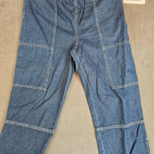 Vintage Damen Jeans Hose – Größe 38 Umstandsjeans– Elastischer Bund – Weites Bein |308