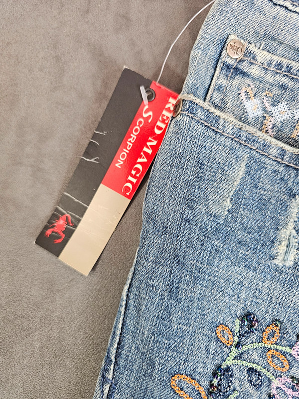 Red Magic Jeans Scorpion – Damen Jeans bestickt, Gr. 30 |324