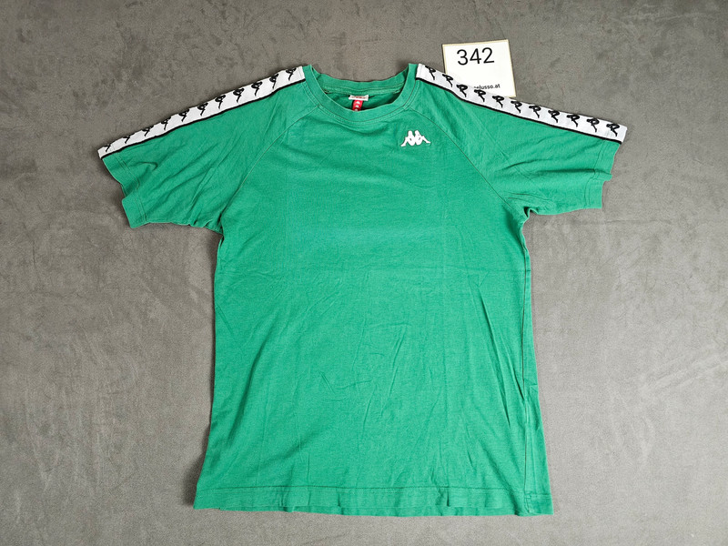 Vintag '90 Kappa Herren T-Shirt Grün Small | 342