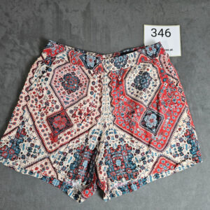 Asos Damen Shorts W30 (76 cm) Boho Ethno Muster, Multicolor | 346