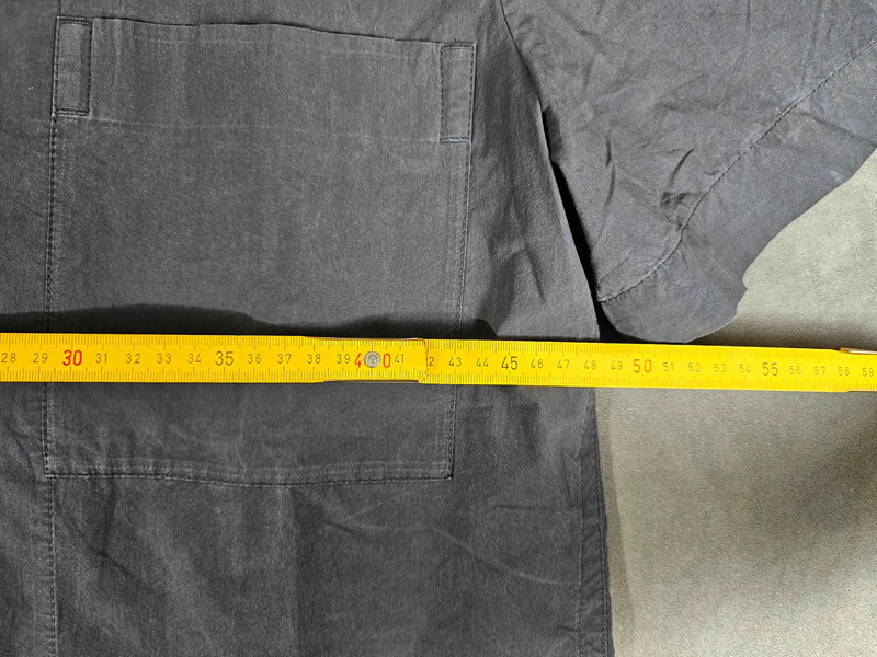 COS Herren Kurzarm Hemd Grau Größe L |348