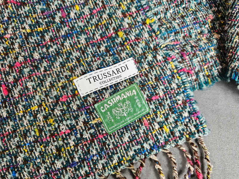 Trussardi Collection Schal Cashmania – Bunt gemustert – Made in Italy – 170x30 cm | 353