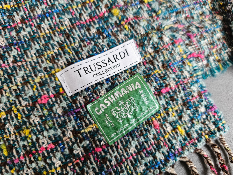 Trussardi Collection Schal Cashmania – Bunt gemustert – Made in Italy – 170x30 cm | 353