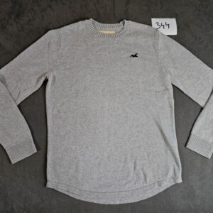 Hollister California Pullover Grau Größe M Herren Rundhals |344