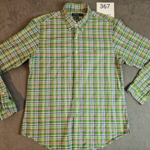 Polo Ralph Lauren Slim Fit Hemd XL Grün Kariert | 367