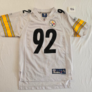 Reebok NFL Trikot James Harrison #92 Pittsburgh Steelers Weiß Größe MOnfield |026