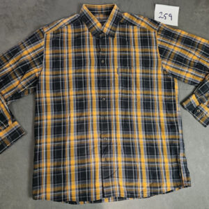 Nicolas Scholz Herrenhemd kariert L Langarm Baumwolle | 259