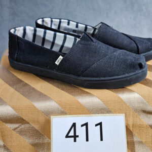 TOMS Damen Slipper Espadrilles Schwarz Größe 37,5 (US 7 / UK 5)