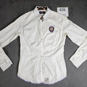 .Huberman’s Hemd Weiß | Stickerei | Größe M |426