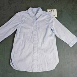 Rossana Diva Damen Bluse Hellblau Gr. 34 – Made in Italy – 100% Baumwolle | 413