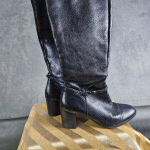 Högl Damen Stiefel Echtleder Schwarz Ketten-Detail Gr. 5,5 (EU 38,5) |420