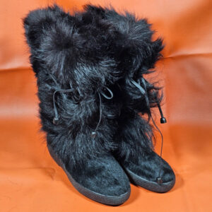 .Oscar Sport Damen Winterstiefel – Echtleder mit Felloptik – Made in Italy – Größe 37 | 433