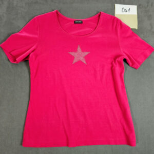 Gerry Weber Edition Damen T-Shirt Pink mit Strassstern |061