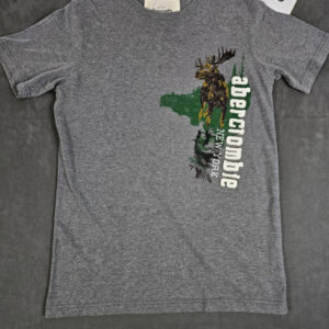 Abercrombie & Fitch Herren T-Shirt – Grau – Größe XL – Vintage Print| 483