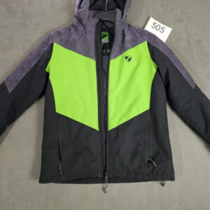 Ziener Skijacke Herren – Schwarz/Grün – Wasserdicht & Atmungsaktiv – Größe 164 | 505