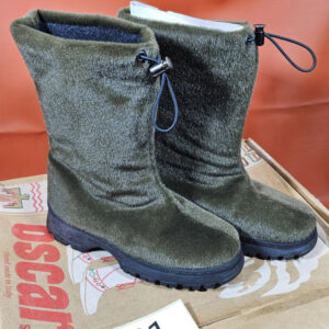 OSCAR Sport Damen Winterstiefel – Echtleder – Olivgrün & Braun – Made in Italy – Warm gefüttert|521