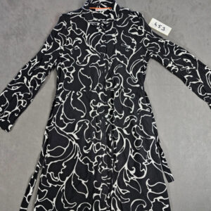 Street One Damen Kleid – Schwarz Weiß – Langarm – Größe 40 |453